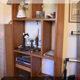F96. Oak shelves.